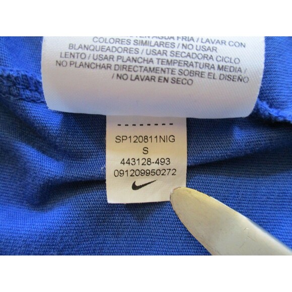 Nike Dri - Fit Small Men's Blue T-shirt Size Small   Dominate the Diamond - Picture 8 of 8